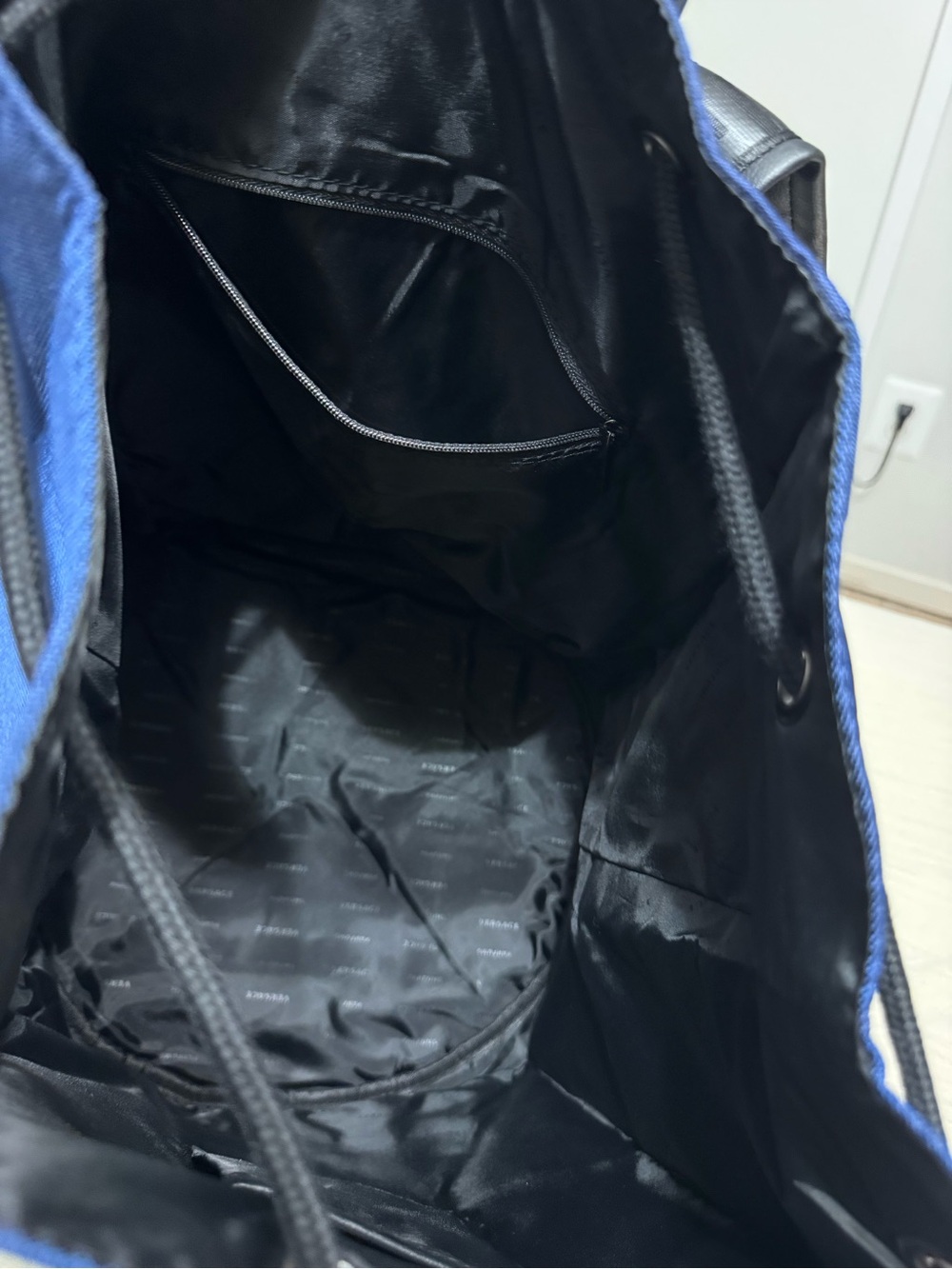 Versace Parfums Collection Blue Drawstring Backpack - Picture 8 of 9